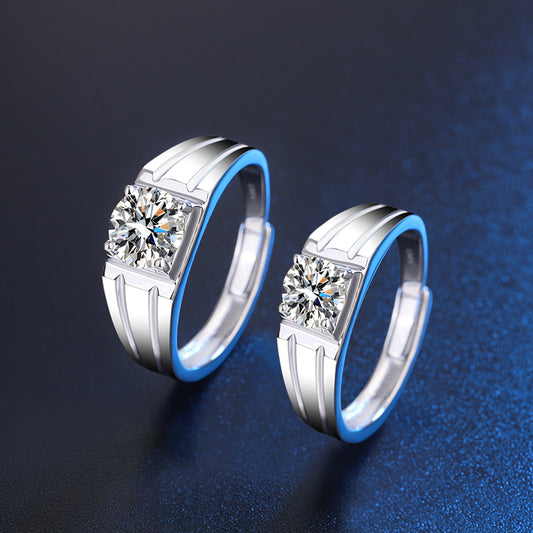 men mossanite ring
